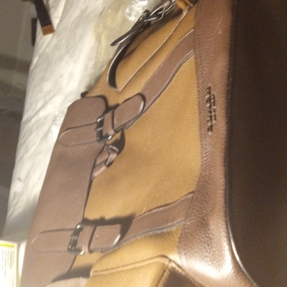 Coach leather backpack